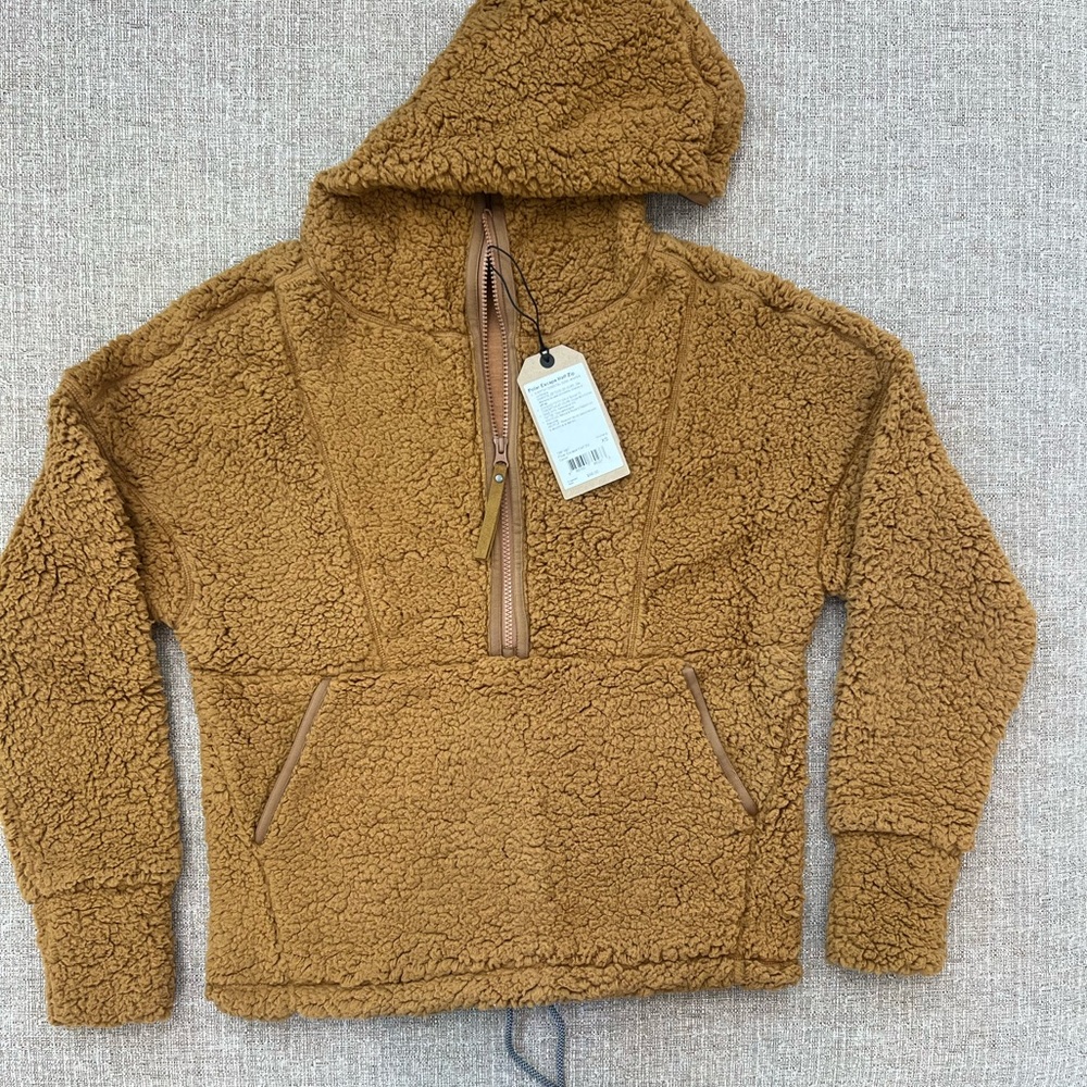 ✨ prAna Polar Escape Half-Zip Fleece Pullover Hoodie XS – Camel